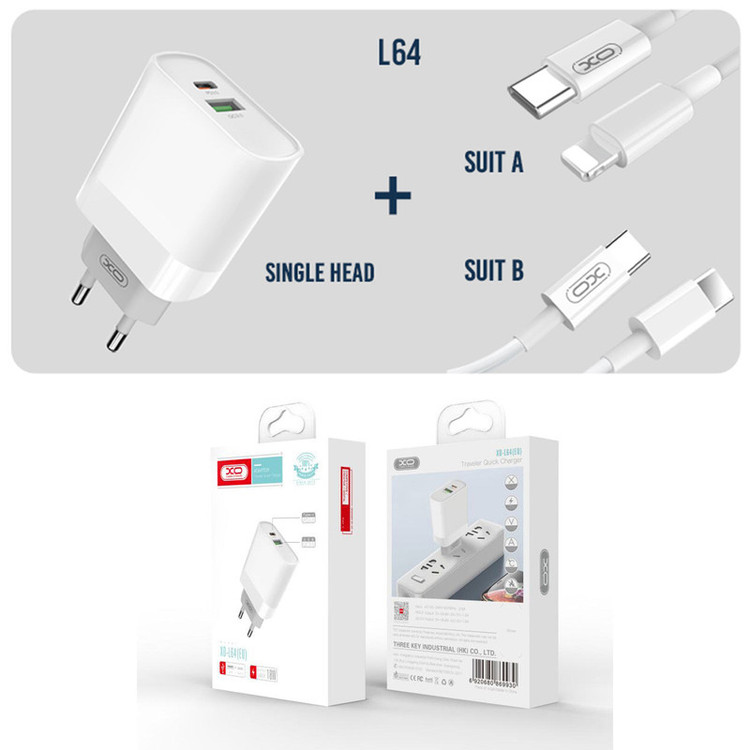 شارژر دیواری ایکس او مدل L64 Type-C