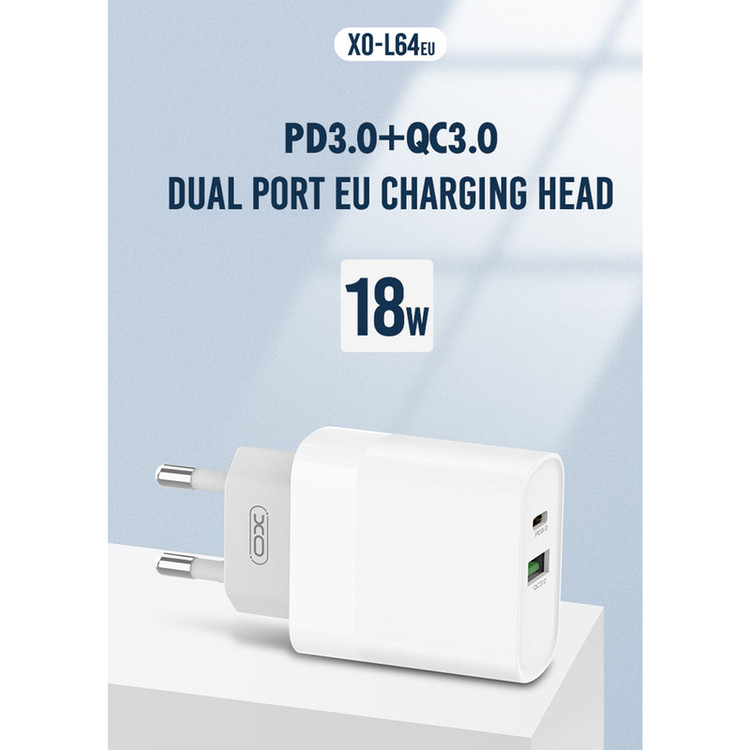 شارژر دیواری ایکس او مدل L64 Type-C
