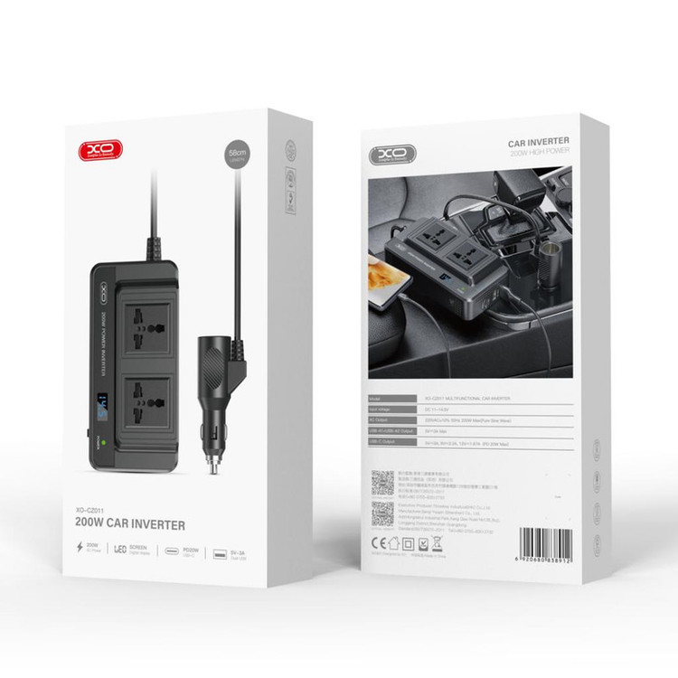 شارژر فندکی 200 وات ایکس او مدل CZ011