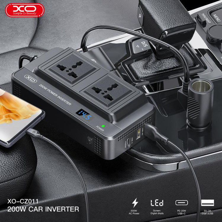 شارژر فندکی 200 وات ایکس او مدل CZ011