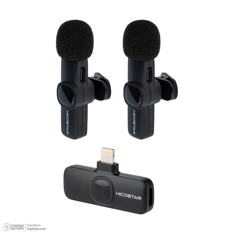 میکروفن یقه ای هایکواستار مدل HS-MC522i با درگاه اتصال لایتنینگ